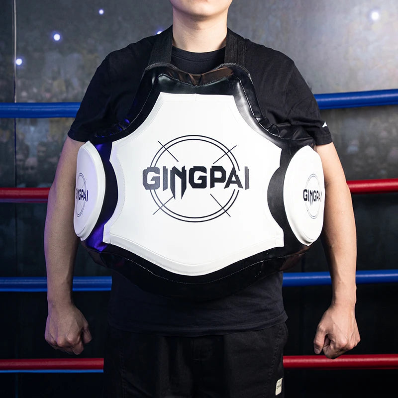 For High-Resilience Eco-Friendly Breathable PU Material Punch Mitts Thickened Muay Thai Chest Guard Pad Universal Fit