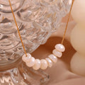 2023 Hot Selling 18K Gold Plated Stainless Steel Freshwater Pearl Necklace Women's Jewelry Engagement Party Anniversary Wedding