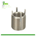 Stainless Steel M2 to M30 Keylock Thread Insert Key-Locking Thread Repair Inserts Inch 10-24 10-32 1/4 to 7/8-9  Heavy Wall