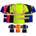 Summer Hi Viz  Reflective Safety Shirts Short Sleeve Uniform With Customized Logo