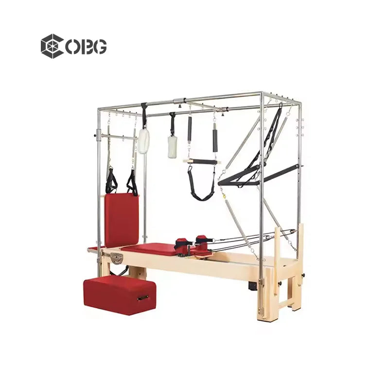 Maple Wood Pilates Reformer with Full Tower Hot Sale 3 in 1 Cadillac for Home Use and Yoga Studio