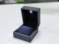 Stock Black LED Earring Box Customized Your Logo- Luxury  Stock Black LED Earring Box