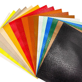 2024 New Products Hot Sale Embossed Snake Grain Synthetic Artificial PU Leather for Fashion Hand Bags Luggage and Shoes