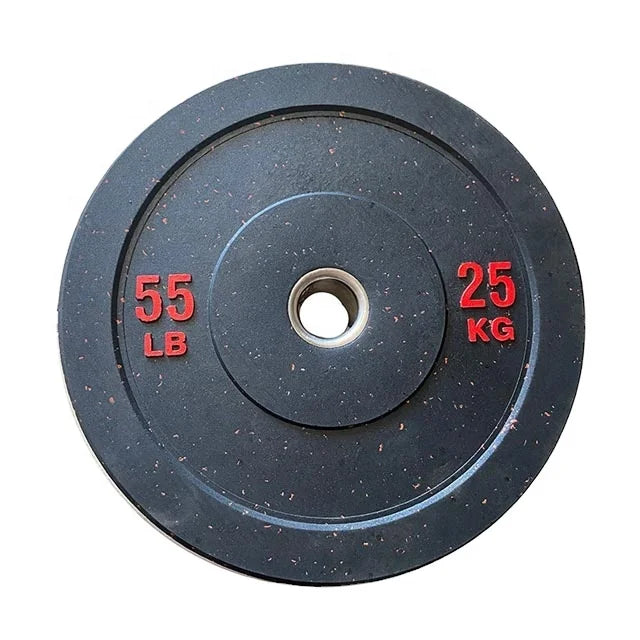 Fitness Gym Equipment Rubber Coated Competition Weightlifting Bumper Plates High Temp Durable Commercial Use Colorful Sunshine