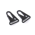 Metal Black Snap Hook Carabiner Clasp Connector Keychain Webbing Strap Swivel Hook