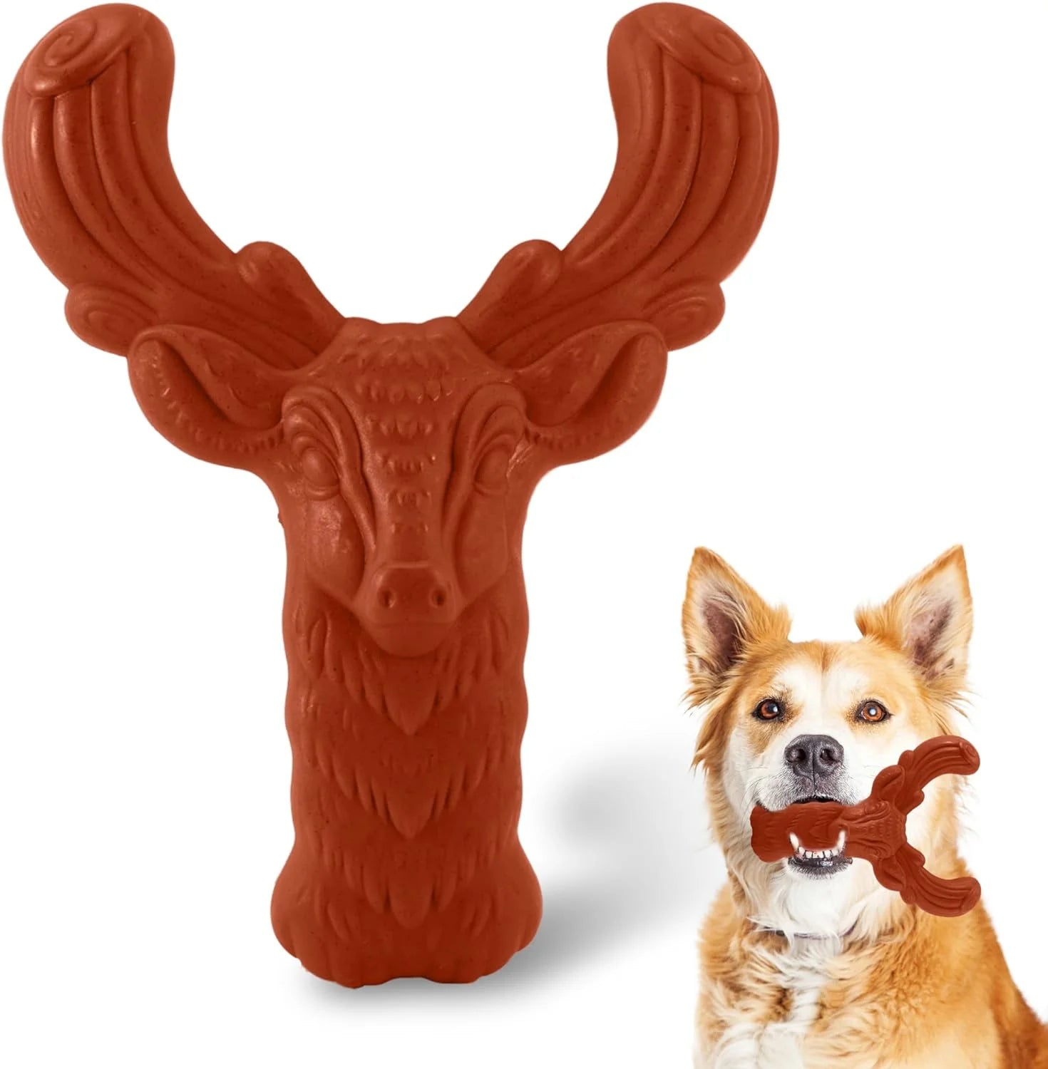 Pet Products Hard Nylon Antler Shaped Dog Toy Indestructible Dog Chew Toys for Aggressive Chewers
