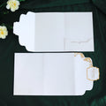 Custom Gold Foil Tri-fold Pocket Envelope for Wedding Invitations Business Hotel Check in Card Various Color Paper Size Options