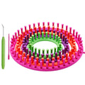 Normal Size Durable Convenient Shape Knitting Looms Kit Board Plastic Loom Pick Tool Needles Sock Hat Leg Warmer Weaving Easy