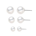 EManco Dianty Elegant Stainless Steel Stud Earrings Minimalist Pearl for Women Trendy Fine Shell Jewelry