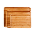 Custom Size Wood Food Serving Tray Bamboo Dishes Plate Cheese Board Salad Fruit Platter Engraving for Kitchen Great Gift Idea