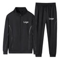 Wholesale M-7xl Youth Autumn Jacket + Long Pants Trackauits Long Sleeve Striped Matching Sportswear 2 Piece Set Casual Suits