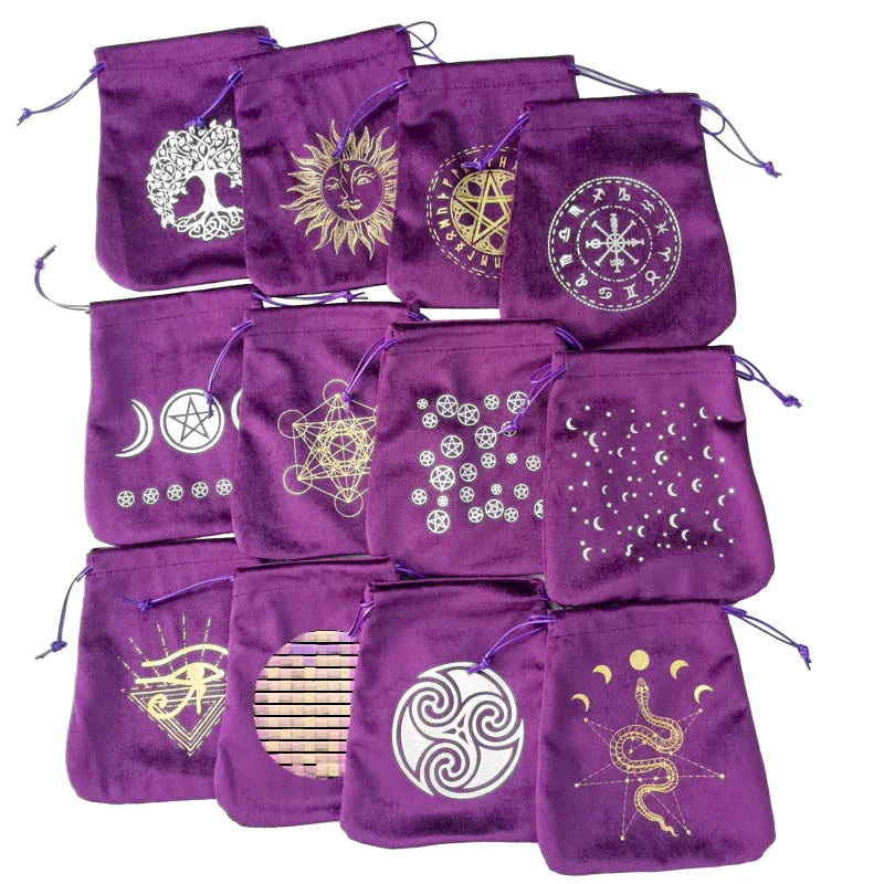 New Velvet Gourd Tarot Oracle Cards Storage Bag Jewelry Crystal Pouch Drawstring Gift Pouch for Dice