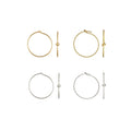 Tiny Gold Filled Wire Beading Hoop Earrings 14K for Permanent Jewelry Making Findings