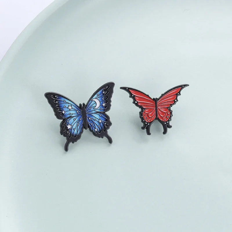 Hot Selling Cute Insect Alibaba Metal Pin Badge Soft Enamel Butterfly Enamel Lapel Pin
