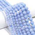 High Quality Natural Gemstone Synthesis Purple Agate Loose Beads Light Purple Stripe Agate Round Beads DIY Handmade Making