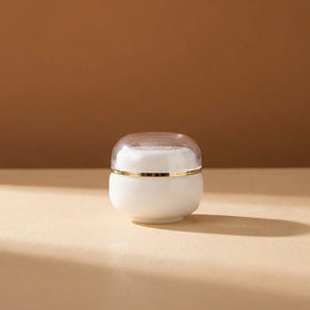 Facial Eye Body Cream Container Cosmetic Jar White Cream Opal Glass Cosmetic Carton Packing Round 6 Oz 30g Glass Jars With Lids