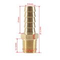 American 1/4 NPT Thread Pneumatic Hose Brass Hose Barb Outer Wire Brass Connection