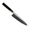 Japanese Professional Round Black Wood Handle Premium 40Cr Damascus Steel Kitchen Knives Set Buy for Restaurant