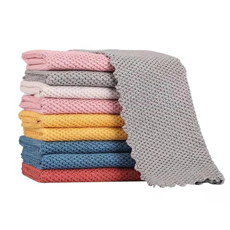 Kitchen Bar Tools Microfiber Waffle Towel Quick Dry Detailing Microfibre Car Cleaning Towels