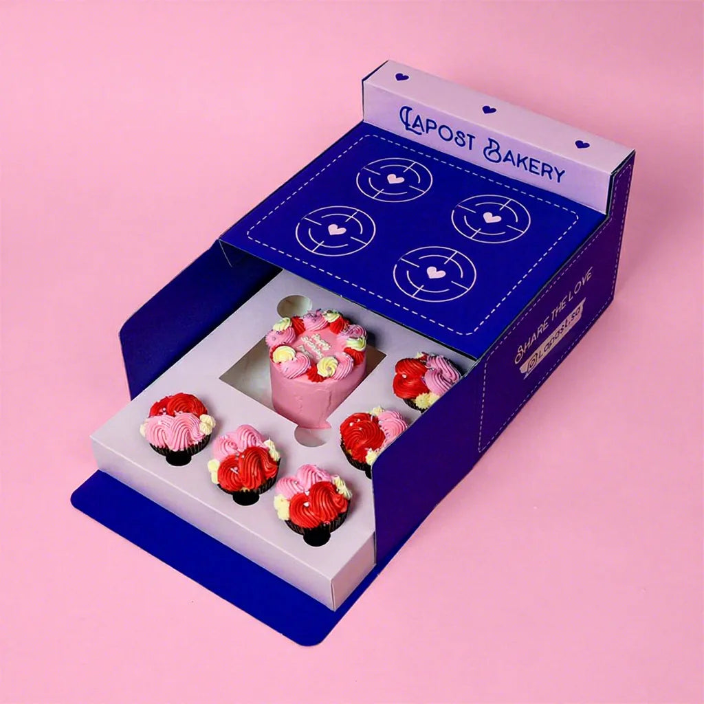 Factory Direct Bakery Gift Box Divider for Macarons Christmas Box Cake Cookies Crepe Cupcake Hot Dog Sushi Paper Packaging