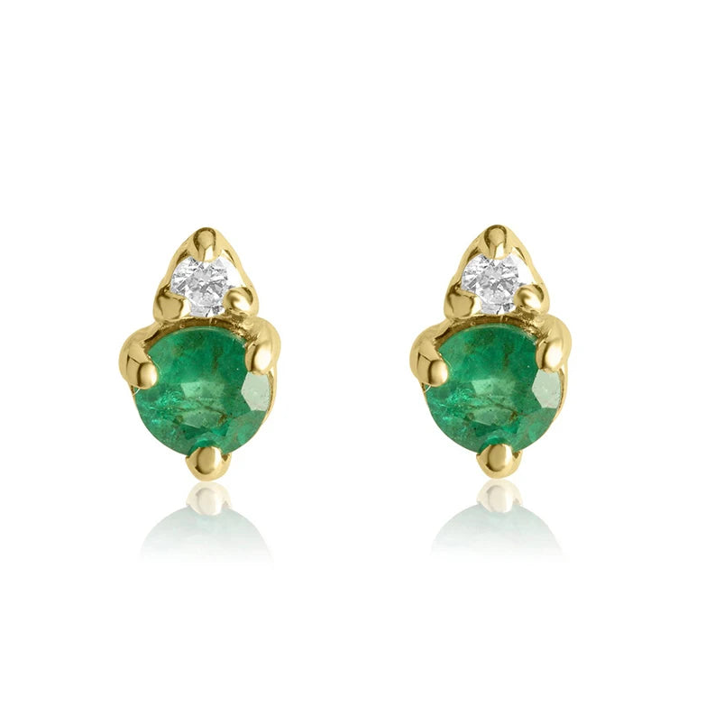 Gemnel Custom 925 Silver 18k Gold Plated Multi Gemstone Birthstone Stud Earrings