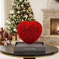 HFlora Factory Square Shape Dried Flowers Acrylic Gift Box Real Touch Rose Long Lasting for Valentine's Day Mother's Day