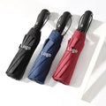 23 Inch Auto Open Close Windproof Fiberglass Travel Compact Umbrella UV Block PFAS Free BSCI  ISO9001 ISO14001 Certificated