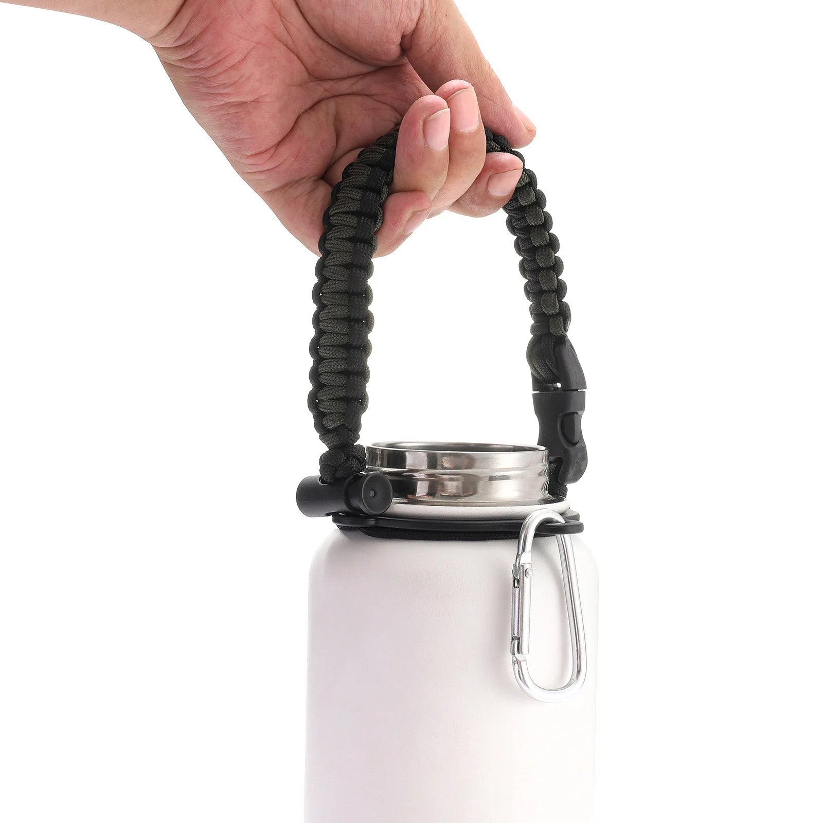 550 Durable Nylon Outdoor Bracelet Bottle Handle for Wide Mouth 15L Water Bottle-Climbing & Tour