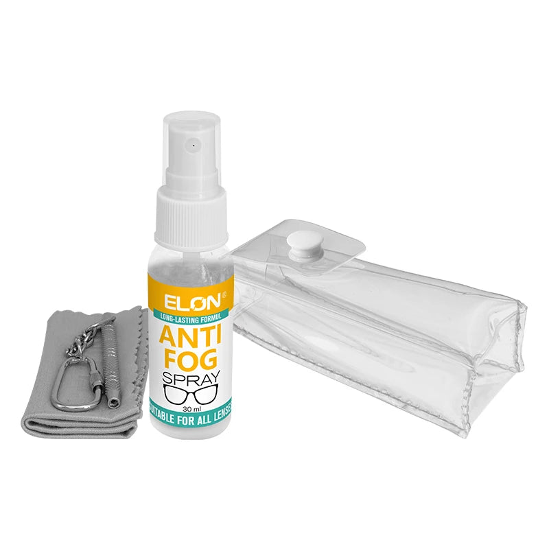 ELON 30ml Liquid Anti-Fog Cleaning Spray for Glasses Eyeglasses Sunglasses & 3D Glasses-Effective Lens Cleaner