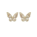 AA00773 butterfly Stud Earrings Fashion Temperament INS Cold Wind Earrings Female