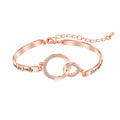 Trendy New Style Double Loop Chain Bracelet 'Marriage Made You Family Love Made You My Mom' for Anniversaries Mom Wrap Bracelets