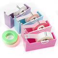 Eyelash Extension Tape Holder Base Lash Adhesive Tape Cutter Dispenser Grafting Lash Plastic Rotating Tape Cutting Makeup Tool