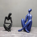 Modern Simple Resin Hollow Man Sculpture Figure Resin Craft Ornament Home Decoration Ornament