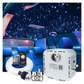 JINXIN 32W Twinkle RGBW LED Fiber Optic Lighting Starlight Headliner Kit by Music APP Controlled for Car/Home Theater