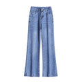 Wholesale Jeans Women's Spring/Summer 2021 New Loose High Waist Slim Big Leg Pants Casual Wide Leg Flared Pants