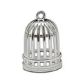 925 Sterling Silver Cubic Cage Pendant Birdcage Necklace Pendant