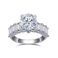 Customized Jewelry MSR-922 18K Gold Engagement Ring 3ct D VVS1 Round Lab Grown Diamond Ring