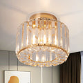 Wholesale Price Hotel Round Black Gold Surface Mounted Decor Ceiling Light for Home Bedroom