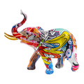 Resin Art Deco Elephant Statue Home Decor Sculpture for Living Room and Office