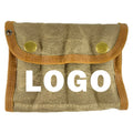 Outdoor Camping Seasoning Bottle Storage Bag 4 Glass Bottles Barbecue Seasoning Bottle Set Canvas Storage Bag
