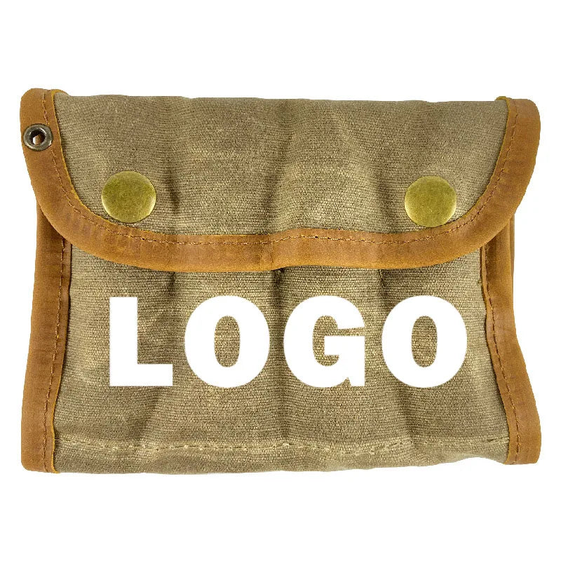 Outdoor Camping Seasoning Bottle Storage Bag 4 Glass Bottles Barbecue Seasoning Bottle Set Canvas Storage Bag