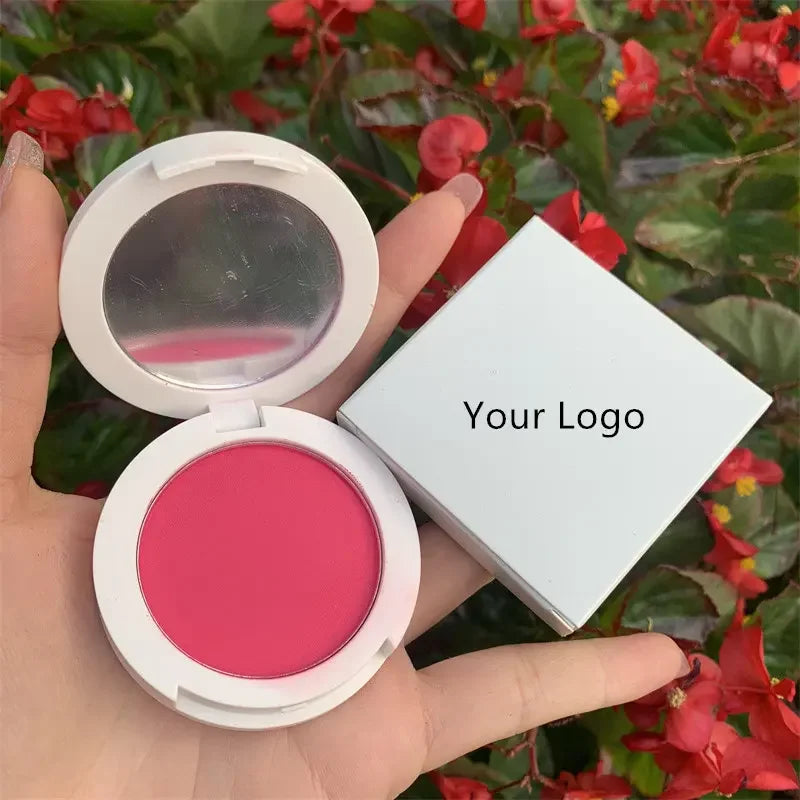 Private Label High Pigmented 12 Color Press Powder Blusher Custom Logo Single Blush Palette