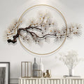 140X88cm French Three-dimensional Wall Decoration Flower Living Room Sofa Background Wall Iron Light Luxury Wall Hanging