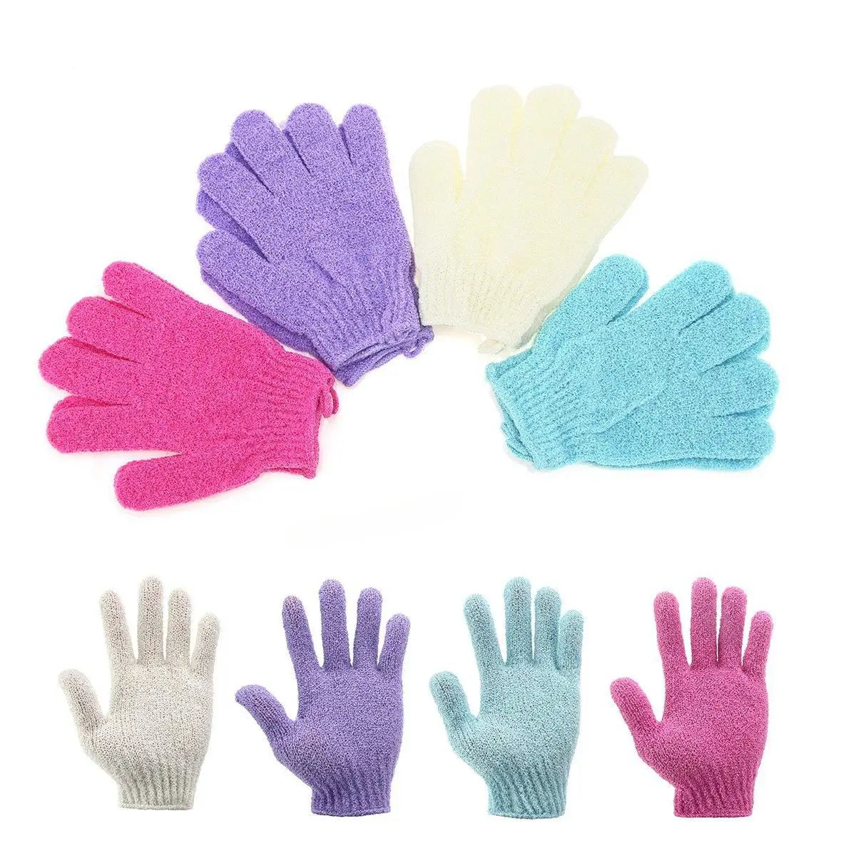 Wholesale Nylon Body Scrubber Dead Skin Cell Remover Shower Gloves Bath Exfoliating Shower Bath Gloves
