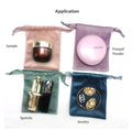 Good Quality Recyclable Velvet Perfume Bag Pouch White Small Drawstring Bag with Customizable Sizes for Wigs Mascara