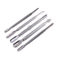 Wholesale Pusher Cuticles Nail Supplies Set Stainless Steel Metal Silver Rose Gold OEM Customized Nail Cuticle Pusher