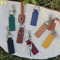 Fashion PU Leather Keychain Business Gift Leather Key Chain Men Women Car Key Strap