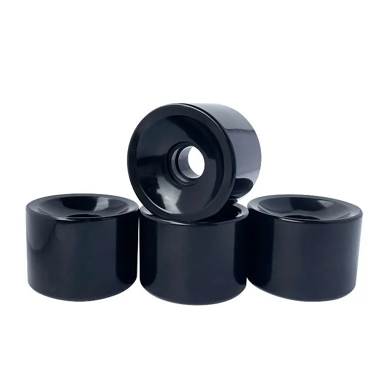 Wholesale Custom PU Casting 70 X 51 mm Double Rocker Long Board Wheels with Offset Core 70% Rebound 80A for Skateboard