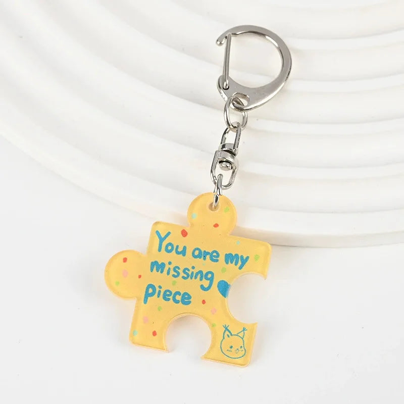 For Creative Anime Acrylic Design Custom Cartoon Illustration Printed in Vibrant Colors Waterproof Carabiner Keychain