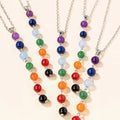 Wholesale Gemstone Ball Pendant Necklace Natural Crystal Stone DIY Beads Pendant for Jewelry Making Charm
